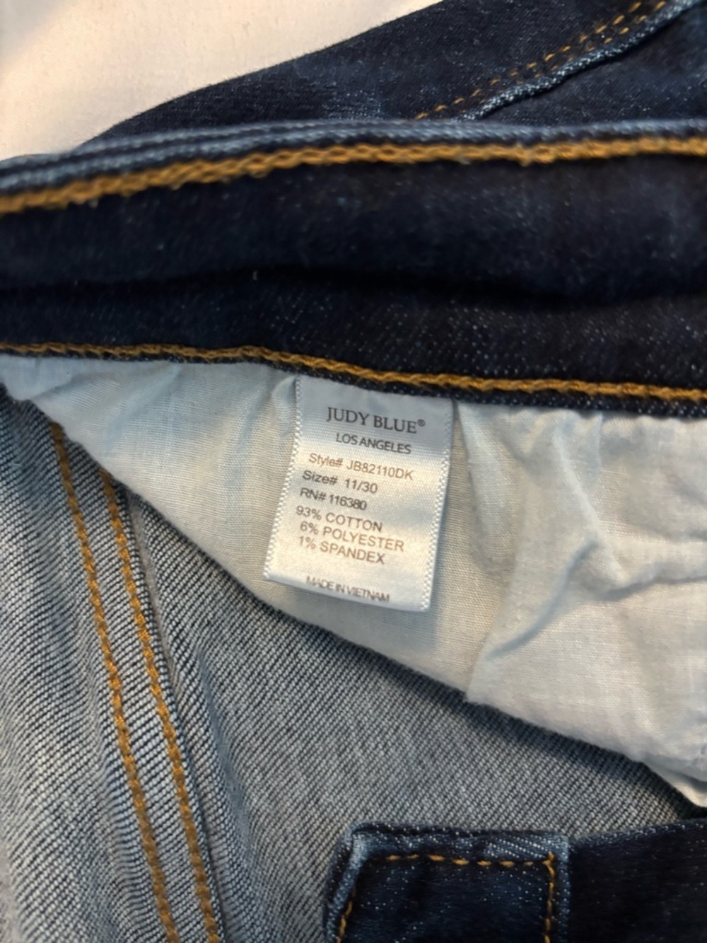 Judy Blue Skinny Jeans Dark Wash Stretch Women’s 11/30 Mid Rise - Picture 8 of 8